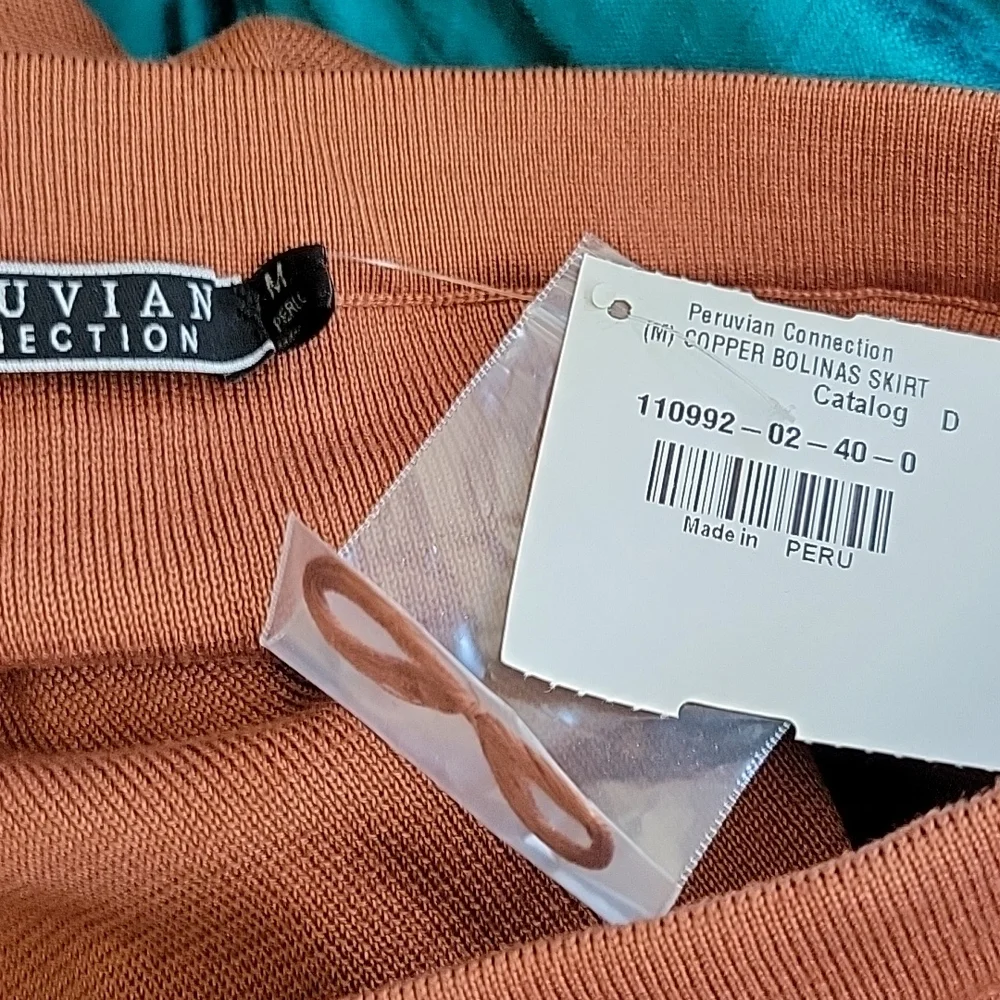 Peruvian Connection Copper Bolinas V-neck short sleeve top and matching … - Picture 13 of 16